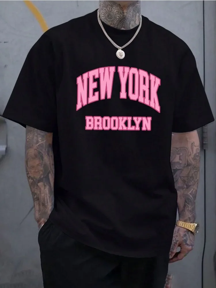 Street Fashion In New York - T-shirt da uomo estiva in cotone