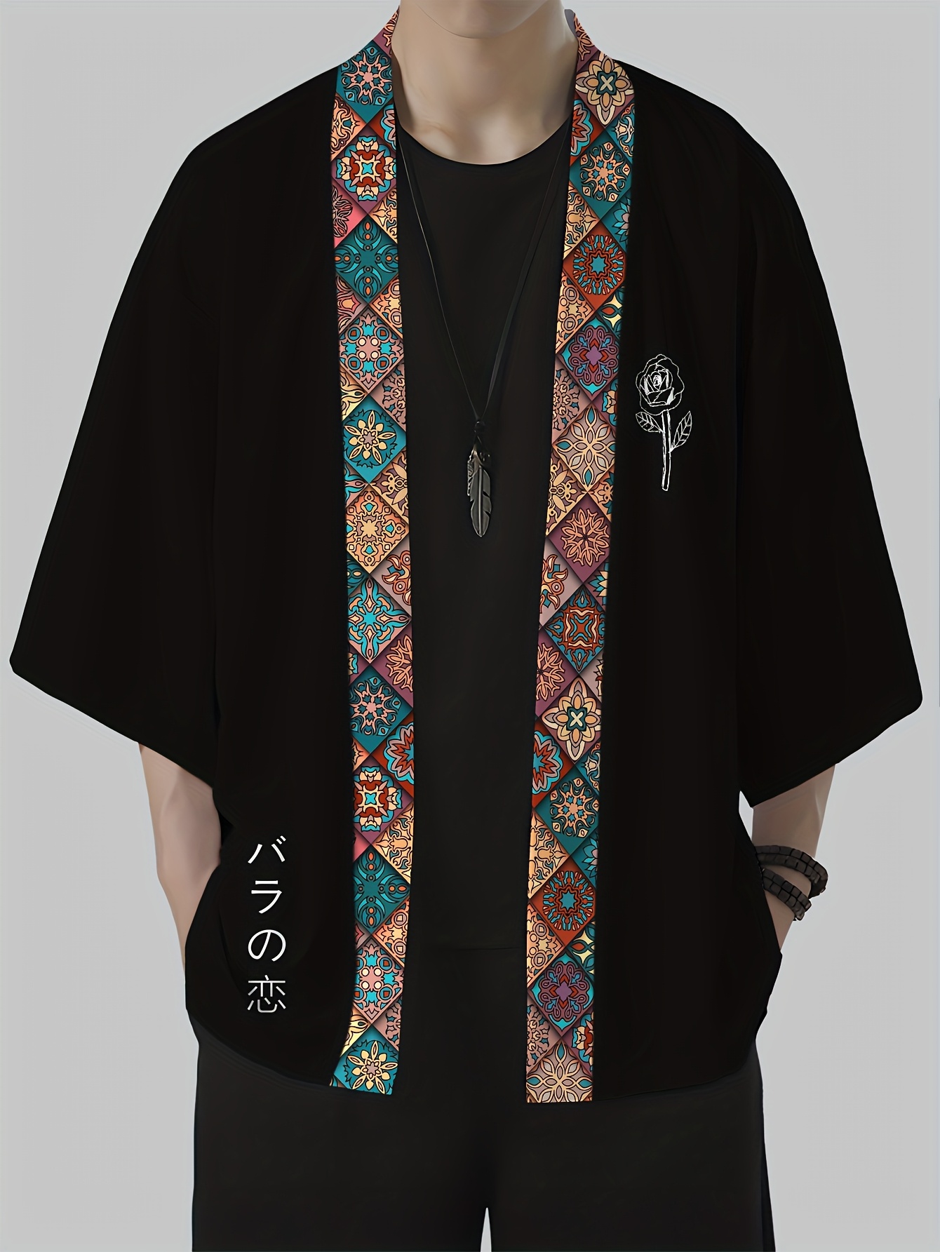 Street Fashion Designer - Kimono da uomo estivo 2026 con