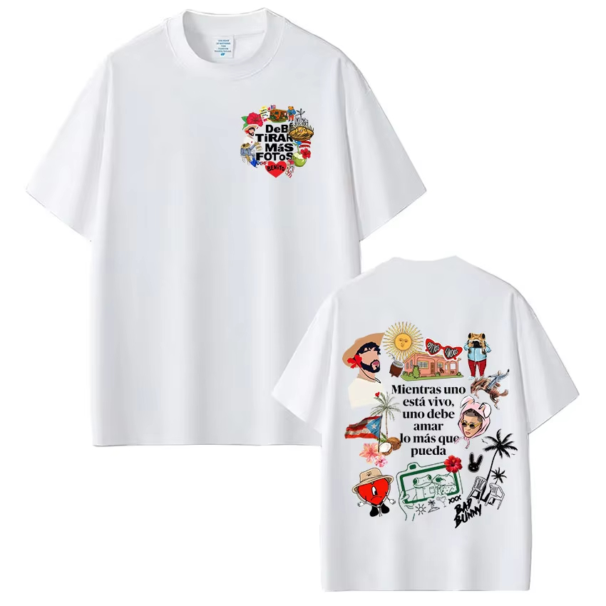 Foto Street Fashion - T-shirt Unisex Rapper Bad Bunny Debi
