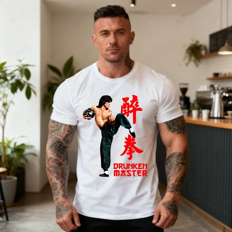 Street Fashion Hong Kong - T-shirt classica stampata con motivi di