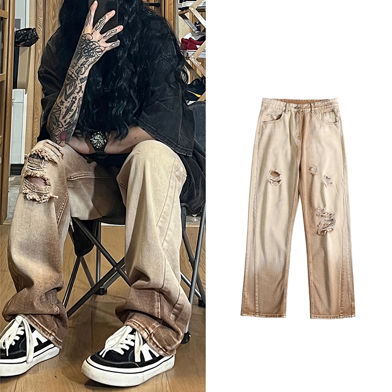 Street Fashion Hong Kong - Jeans da uomo retrò stile High