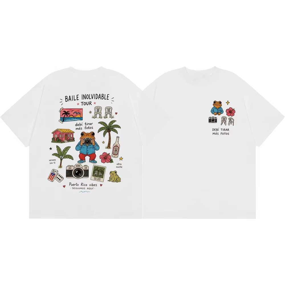 Foto Street Fashion - T-Shirt Unisex 2026 Rapper Bad Bunny