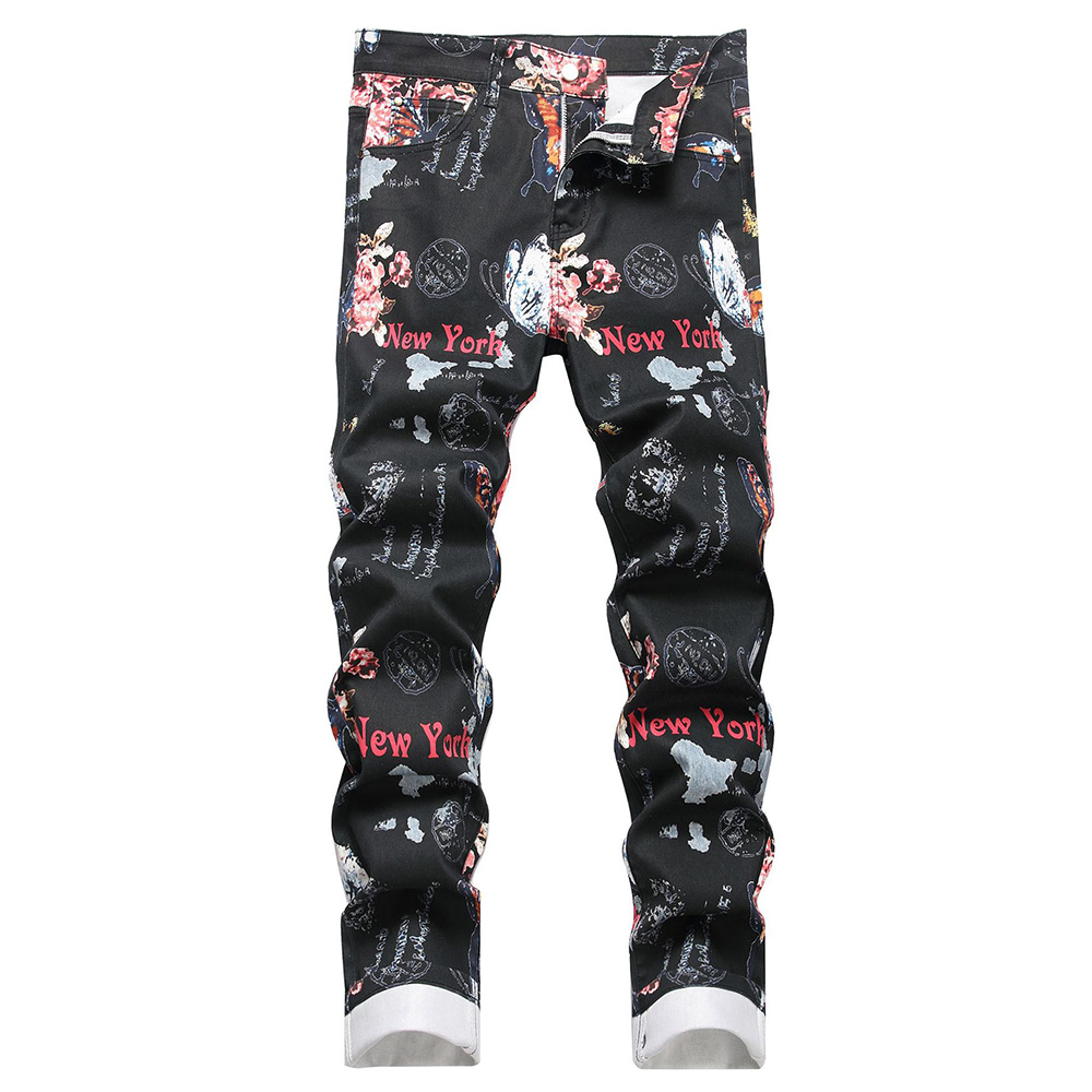 Street Fashion In New York - Jeans da Uomo con Stampa Digitale,