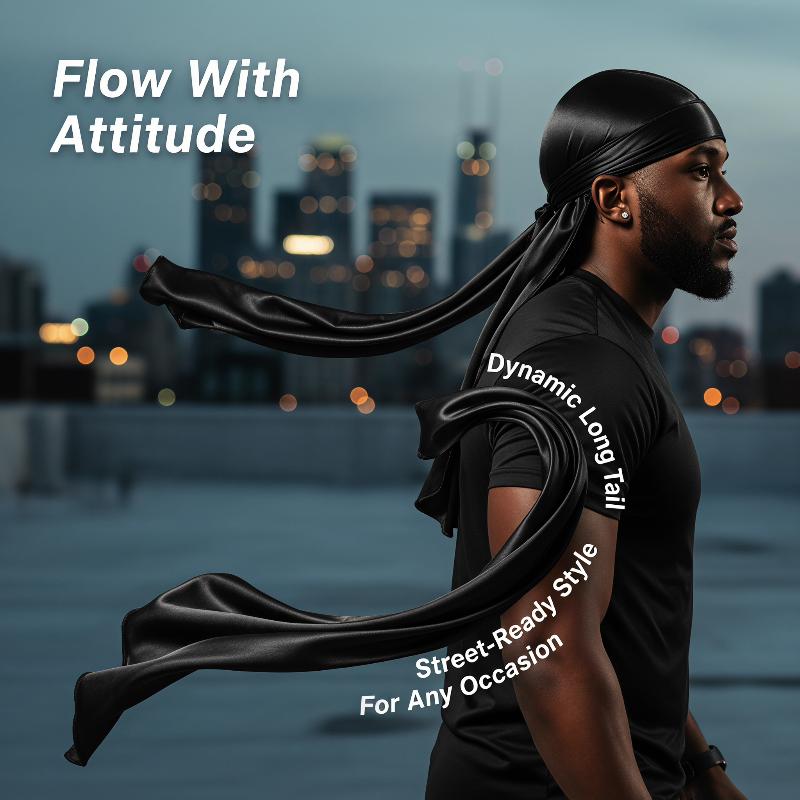 Street Fashion Hats - Durag Unisex in Seta con Coda