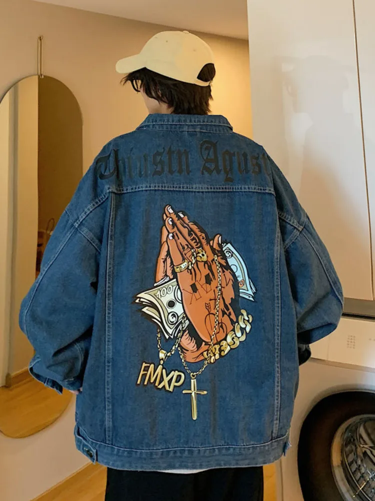 Street Fashion Hong Kong - Giacca di jeans chic Hip Hop