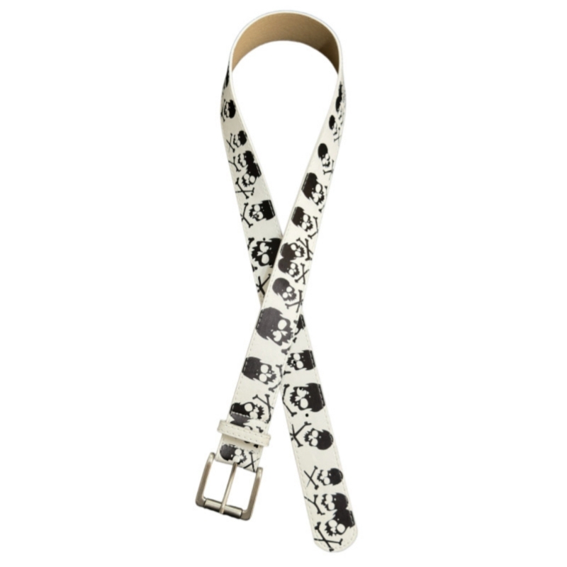 Street Fashion Reference - Cintura alla con design a teschio