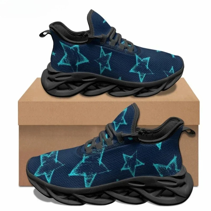 Street Fashion Designer - Scarpe Casual con Motivo a Stelle,