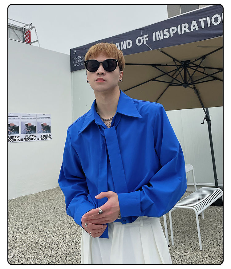 Street Fashion Hong Kong - Camicia a maniche lunghe Giacca coreana