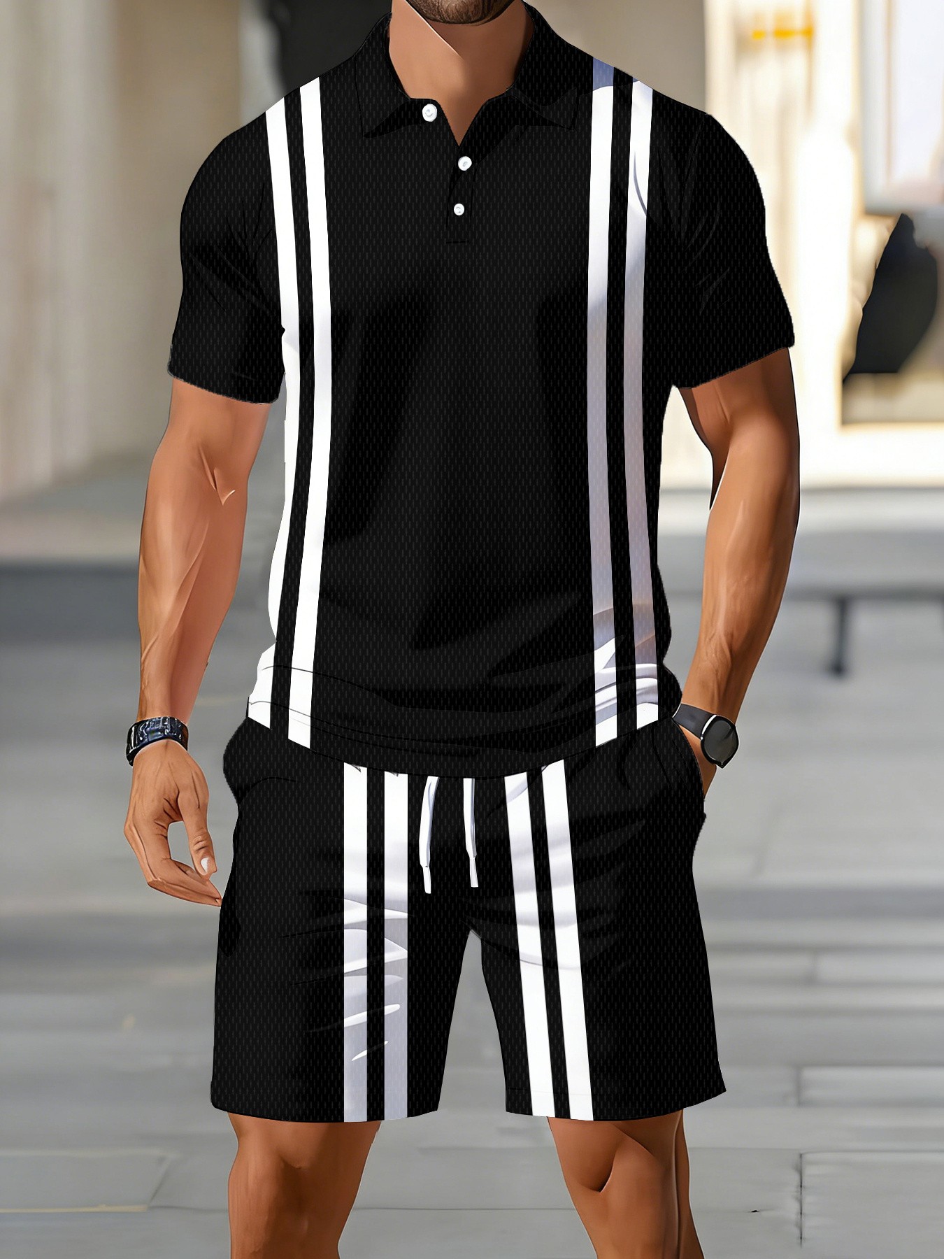 Street Fashion Designer - Completo Set Polo Estivo 2026 da