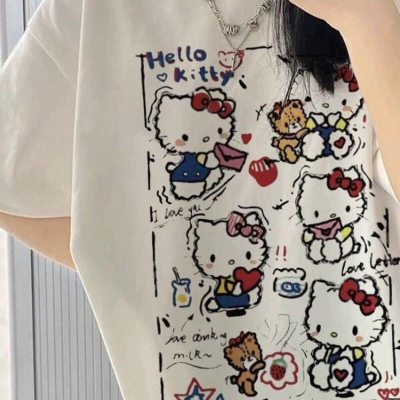 Street Fashion Women - T-shirt estiva a maniche corte da