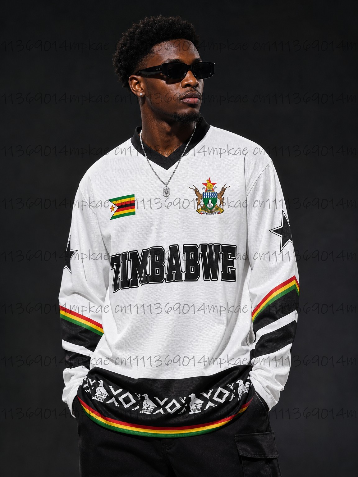 Street Fashion In China - T-shirt da uomo a maniche lunghe