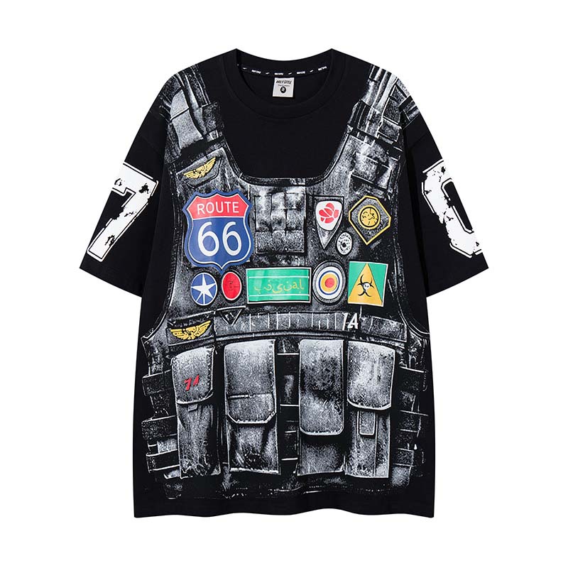 Street Fashion Vibes - T-shirt da uomo alla moda con