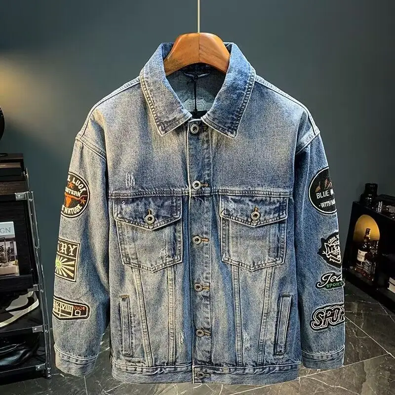 Giacca da uomo in denim con to - Street Fashion Hong Kong recensione e prezzo