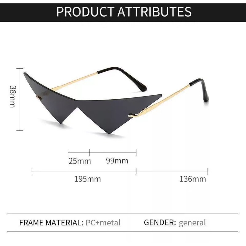 Occhiali da Sole Triangolari,  - Street Fashion Glasses recensione e prezzo