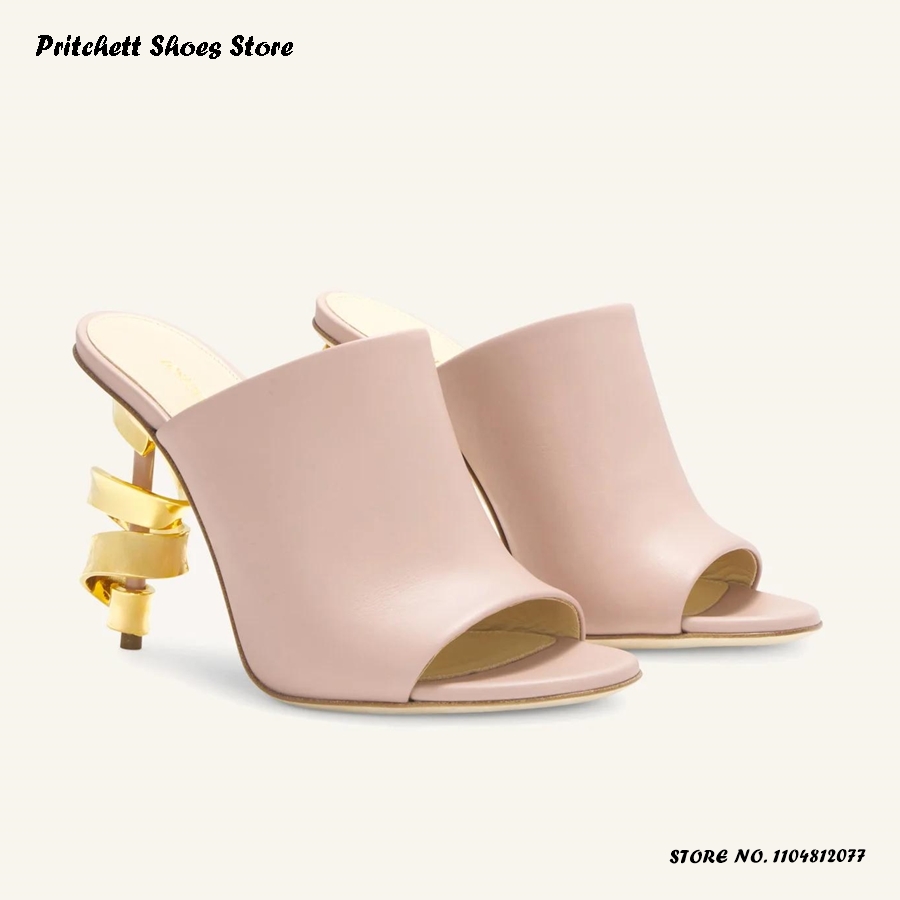 Ciabatte in pelle con tacco al - Street Fashion Rome 2025 recensione e prezzo