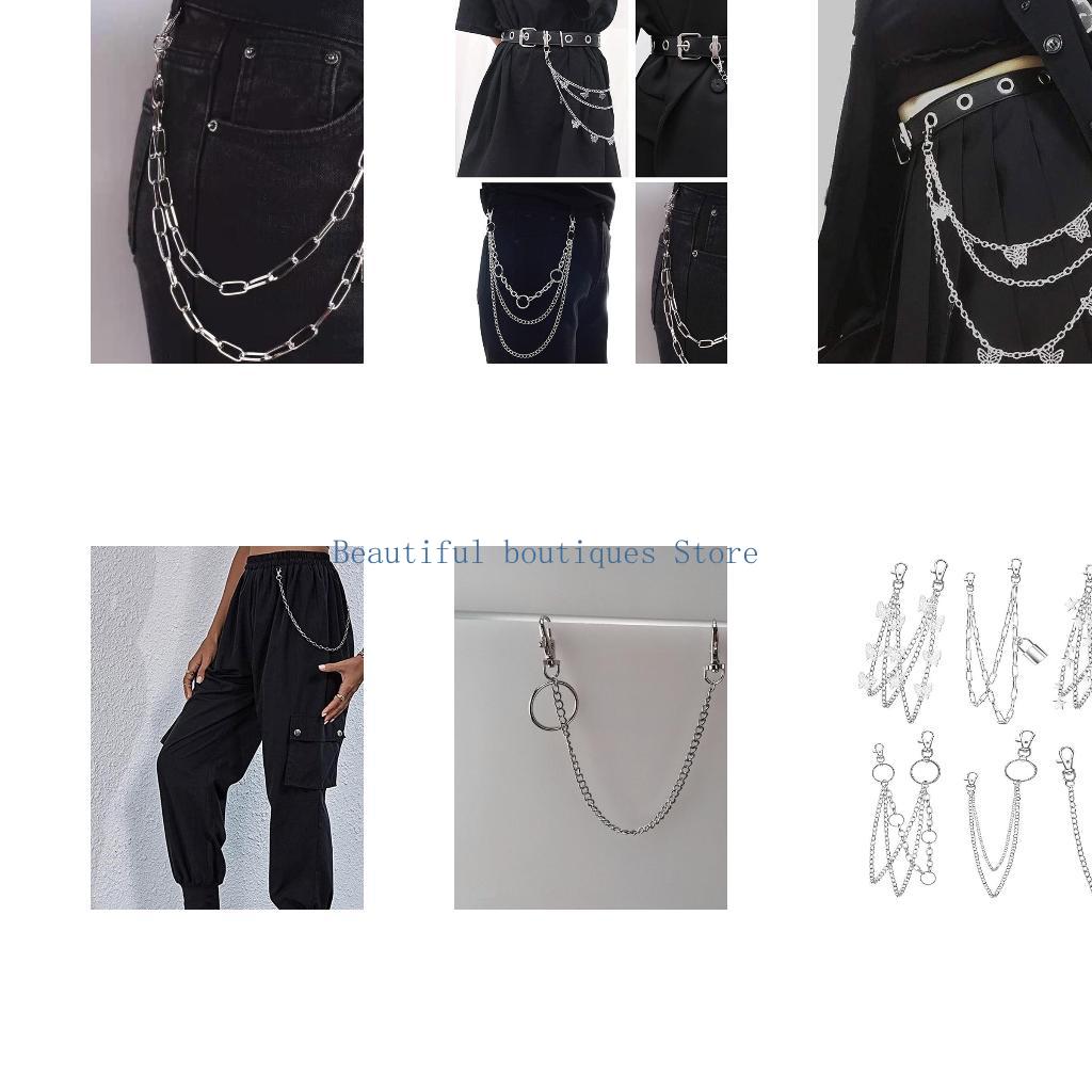 U4LF 6 pezzi punk pantaloni ca - Street Fashion Reference recensione e prezzo