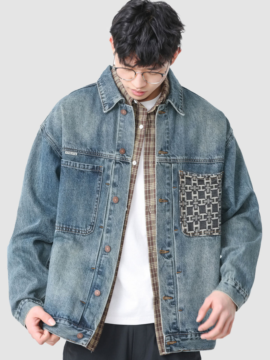 Giacca di jeans con tasca rica - Street Fashion Hong Kong recensione e prezzo