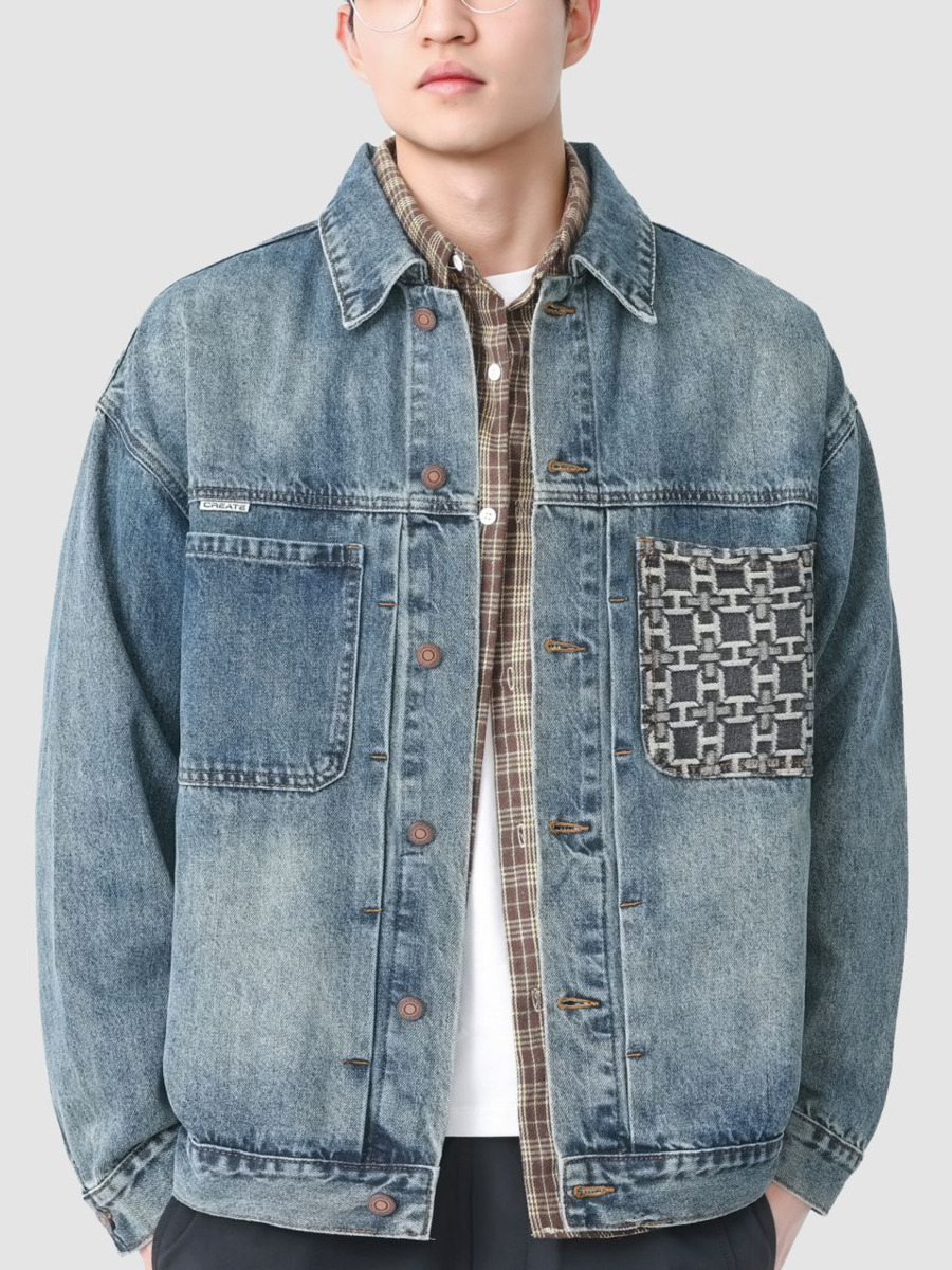 Giacca di jeans con tasca rica - Street Fashion Hong Kong recensione e prezzo