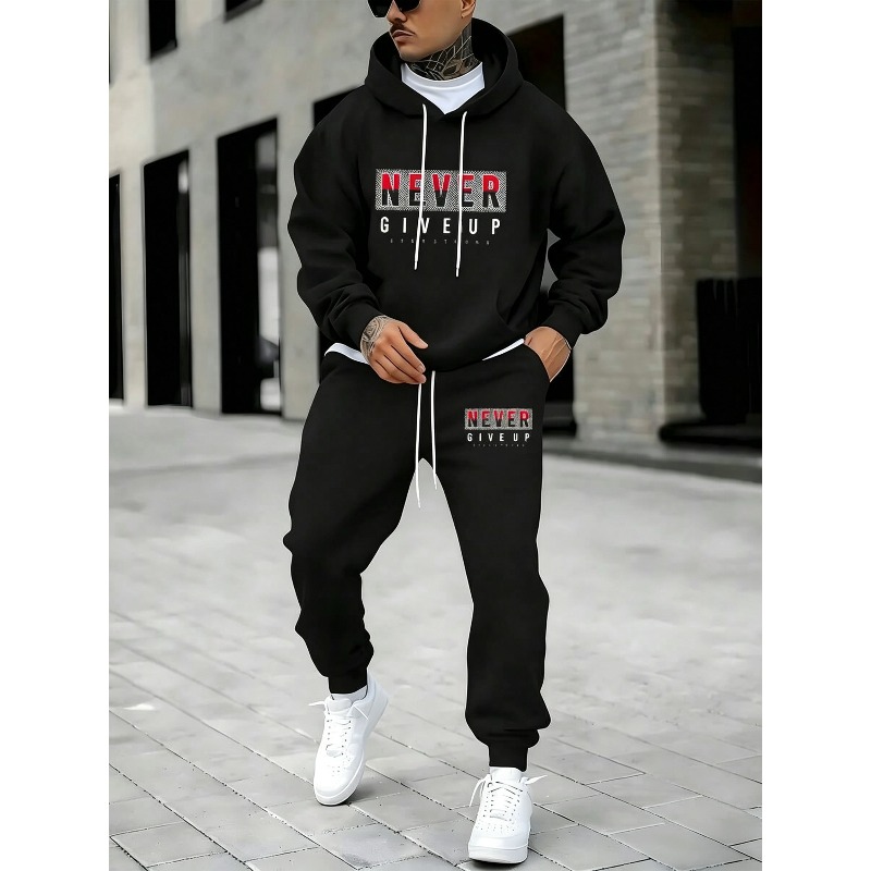 NEVER GIVE UP Set con Stampa A - Street Fashion In China recensione e prezzo