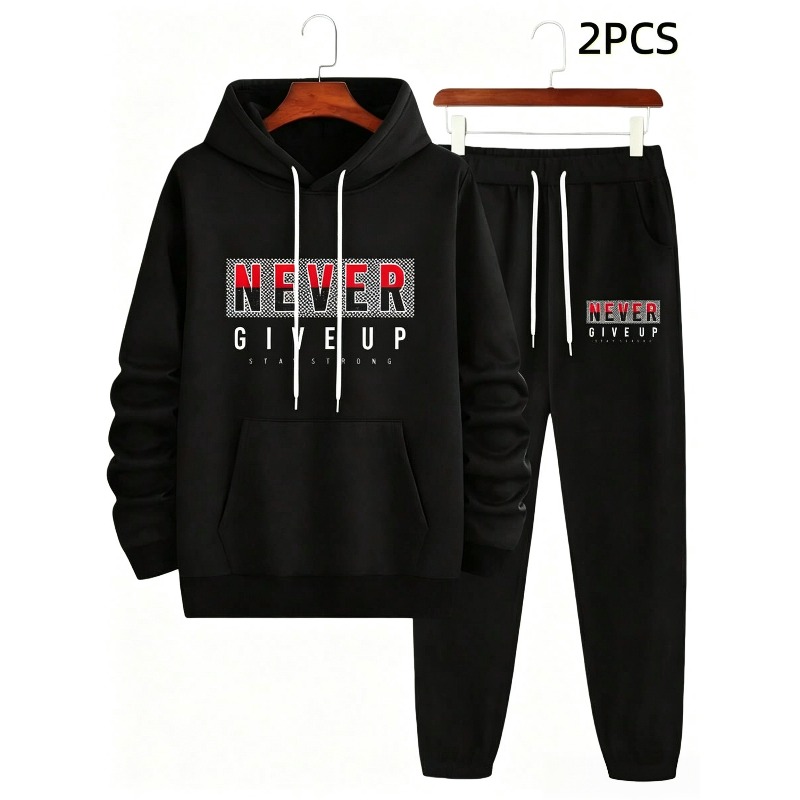 NEVER GIVE UP Set con Stampa A - Street Fashion In China recensione e prezzo