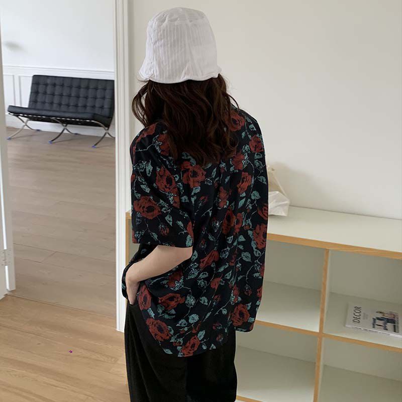 Camicie Donna Moda retrò Stamp - Street Fashion Hong Kong recensione e prezzo